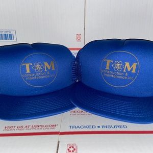 Lot 2 TM T and M Construction & Maintenance Trucker hats Business Company Cap US
